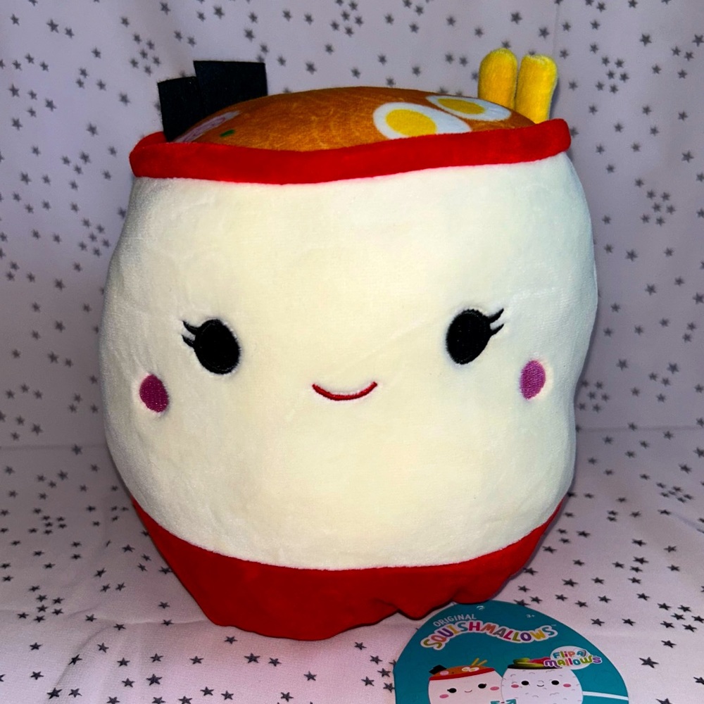 Raisy & Shun 🍜🍣 8” Ramen & Sushi Flip a Mallows Original Squishmallow ☆》…